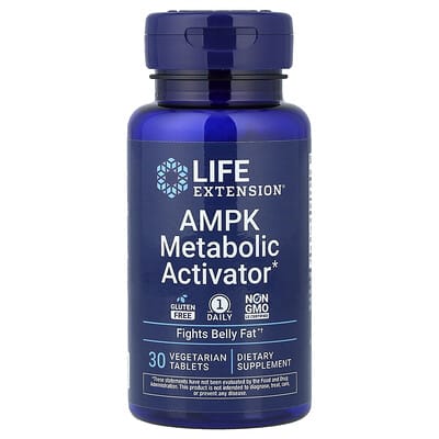 Life Extension, AMPK Metabolic Activator, 30 Vegetarian Tablets