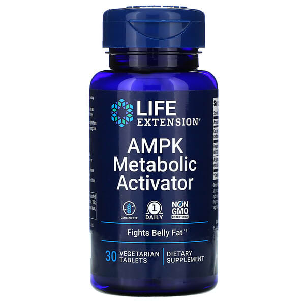 Life Extension, Activateur de métabolisme à l'AMPK, 30 comprimés végétariens