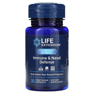 Life Extension, FLORASSIST, иммунная защита и легкое дыхание, 30 вегетарианских капсул