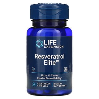 Life Extension, 白藜蘆醇 Elite™，30 粒素食膠囊