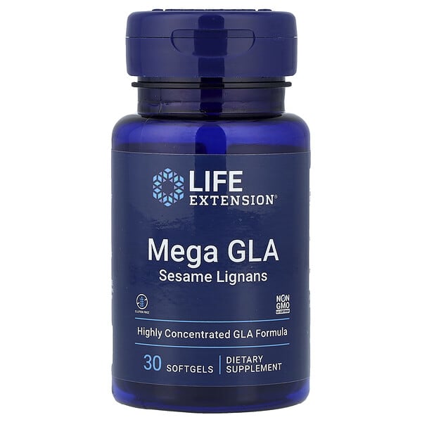 Life Extension, Mega GLA 참깨 리그난, 소프트젤 30정
