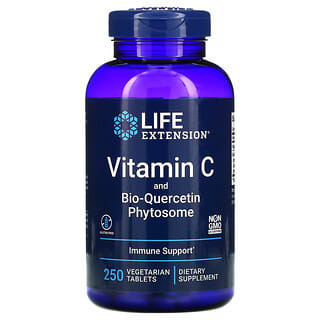 Life Extension, 維生素 C 和生物槲皮素磷脂複合物，250 素食片