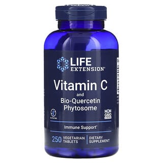 Life Extension, Vitamina C y fitosoma de bioquercetina, 250 comprimidos vegetales