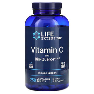 Life Extension, 비타민C 및 Bio-Quercetin, 베지 정제 250정