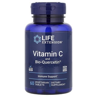 Life Extension, Vitamin C and Bio-Quercetin, 60 Vegetarian Tablets