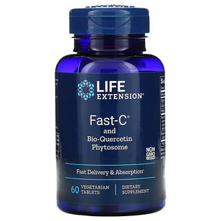 Life Extension, 快速 - C 和生物槲皮素磷脂複合物，60 素食片