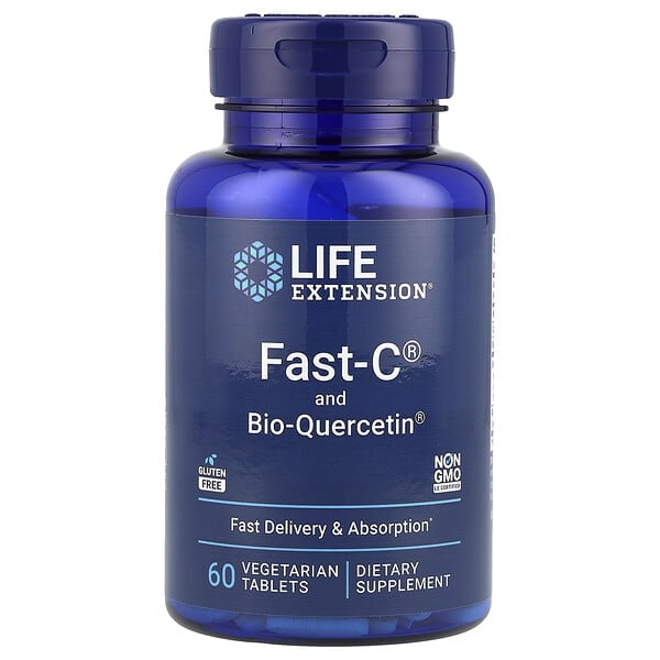Fast-C® and Bio-Quercetin®, 60 Vegetarian Tablets
