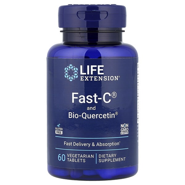 Life Extension, Fast-C 및 퀘르세틴 파이토솜, 60 식물성 정제