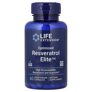 Life Extension, Optimalizált Resveratrol Elite, 60 vegetáriánus kapszula