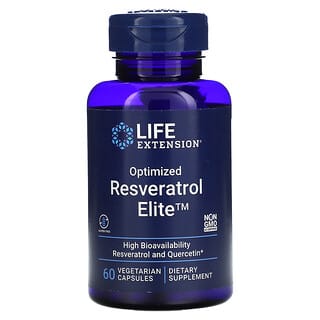 Life Extension, Resveratrol optimizado, 60 cápsulas vegetales
