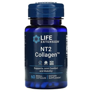 Life Extension, NT2 Collagen（NT2コラーゲン）、小型カプセル60粒