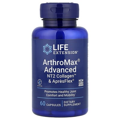 Life Extension, ArthroMax® Advanced Formula, NT2 Collagen™ and ApresFlex®, 60 Capsules