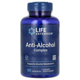 Life Extension, комплекс, нейтрализующий вредное воздействие алкоголя, 60 капсул