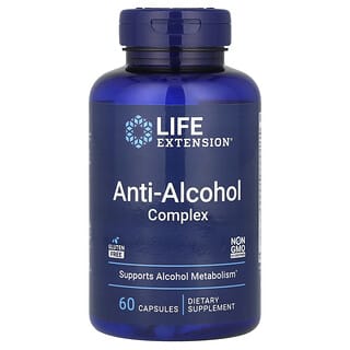 Life Extension, Complexe anti-alcool, 60 capsules