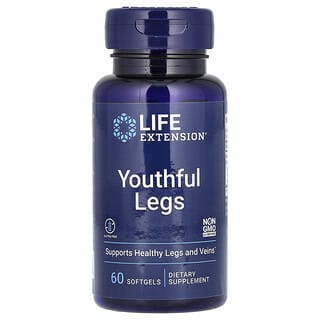 Life Extension, Youthful Legs, 60 Weichkapseln für gesunde Beine