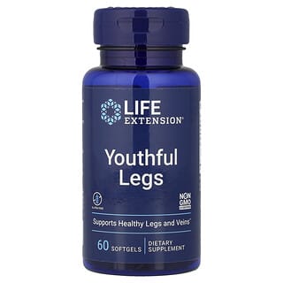 Life Extension, Kaki Muda, 60 Kapsul Gel Lunak (250 mg per Kapsul Gel Lunak)