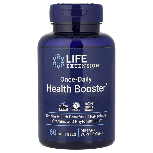 Life Extension, 원스 데일리 건강 부스터, 소프트젤 60정
