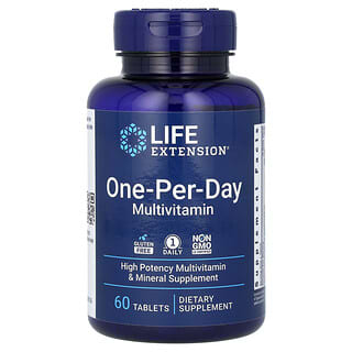 Life Extension, Suplemento multivitamínico para una ingesta diaria, 60 comprimidos