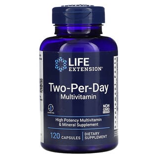 Life Extension‏, מולטי-ויטמין Two-Per-Day, ‏120 כמוסות