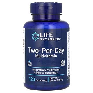 Life Extension, Two-Per-Day Multivitamin, Zwei-pro-Tag Multivitamin, 120 Kapseln