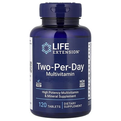Life Extension, Two-a-Day Multivitamin, 120 Tablets