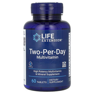 Life Extension, Multivitaminico Two-Per-Day, 60 compresse