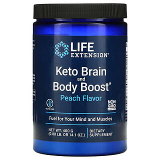 Life Extension, Keto Brain and Body Boost, Peach, 14.1 oz (400 g)