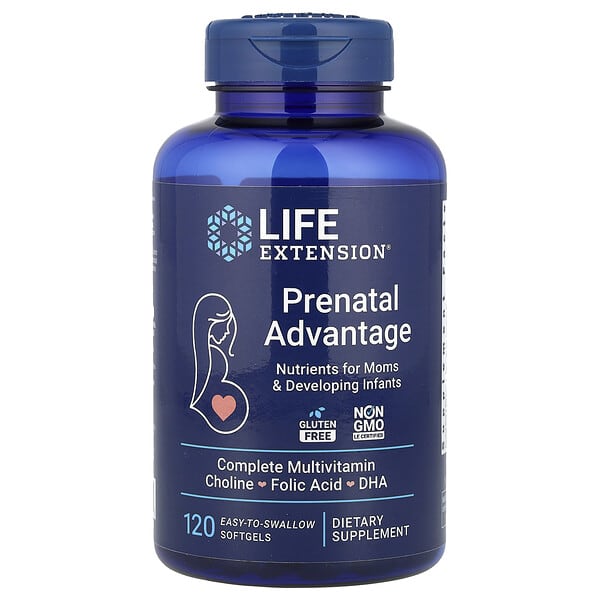 Life Extension, Prenatal Advantage，120 粒易吞嚥軟凝膠