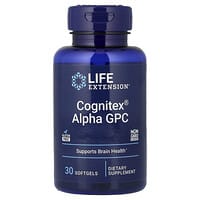 Life Extension（ライフエクステンション）, Cognitex®（コグニテックス）α-GPC（グリセリルホスホリルコリン）、ソフトジェル30粒