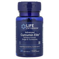 لايف إكستانشن, Advanced Curcumin Elite ™ ، خلاصة الكركم ، الزنجبيل والتورميرون ، 30 كبسولة هلامية