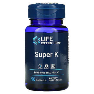 Life Extension, Super K, 90 Cápsulas Softgel