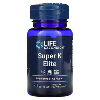 Life Extension, Supervitamina K de elite, 30 cápsulas blandas