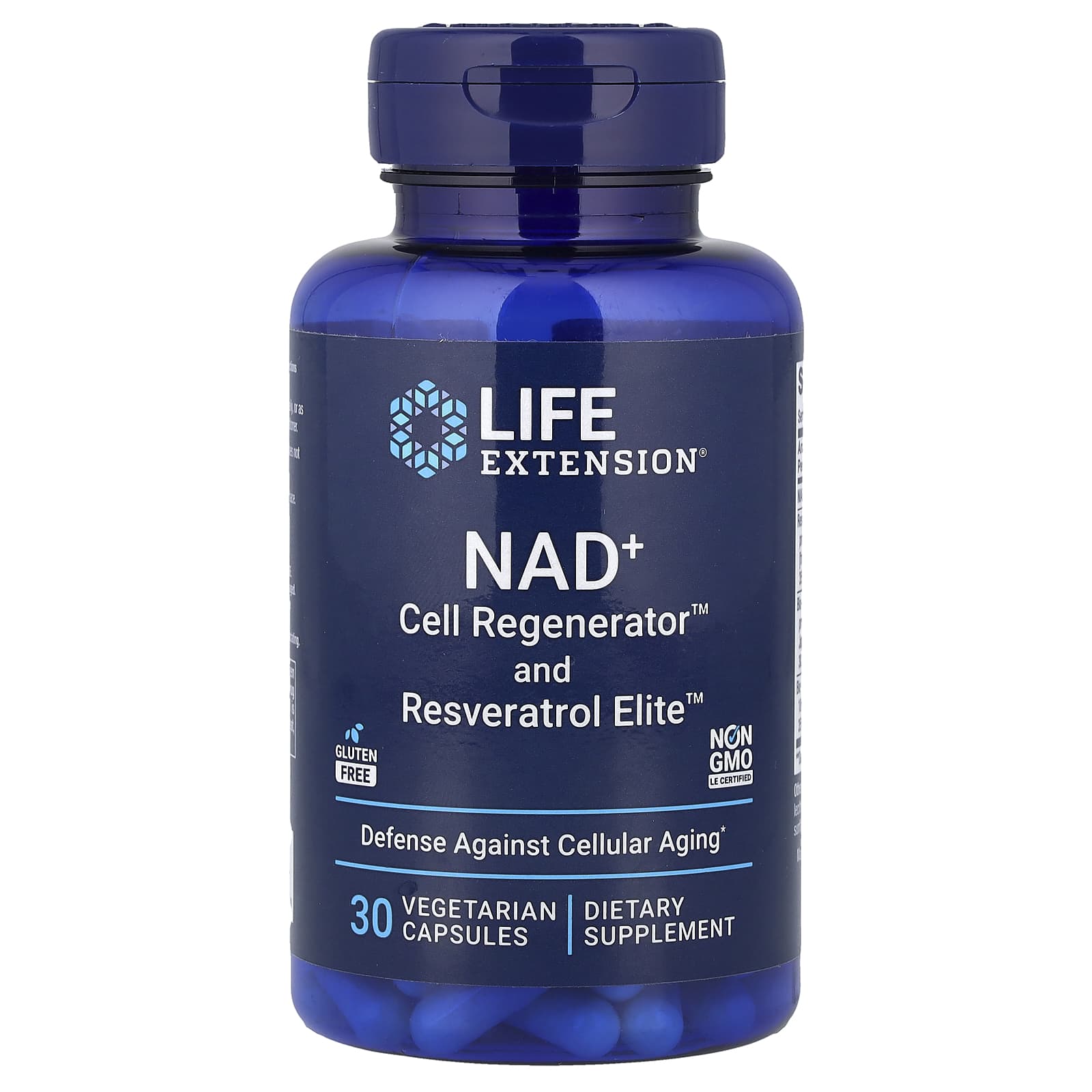 NAD+ Booster Supplement – Nicotinamide Riboside, Quercetin, Resveratrol – Anti-Aging & Energy (80 Capsules, 900mg, USA Made)