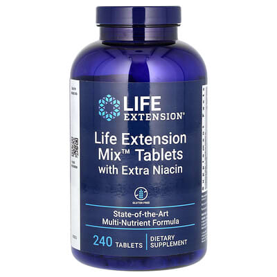 Life Extension, Life Extension Mix Tablets (with Extra Niacin), 240 Tablets