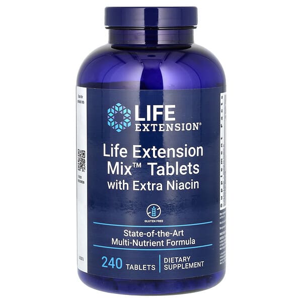 Life Extension Mix Tablets with Extra Niacin, 240 Tablets