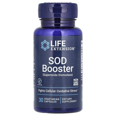 Life Extension, Superoxide Dismutase, Vegetarian Capsules, 30 Capsules