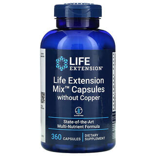 Life Extension, Смесь капсул без меди, 360 капсул