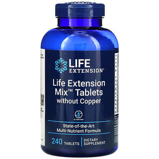 Life Extension, Misture Comprimidos sem Cobre, 240 Comprimidos