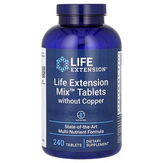 Life Extension, Misture Comprimidos sem Cobre, 240 Comprimidos