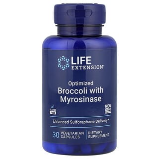 Life Extension, Optimize Edilmiş Brokoli ve Mirosinaz, 30 Vejetaryen Kapsül