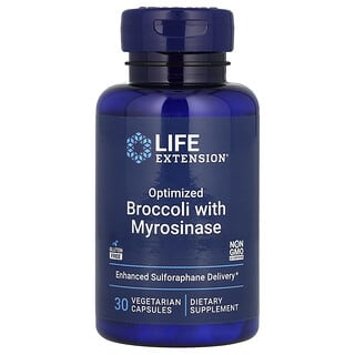 Life Extension, Mistura de Brócolis Otimizado e Crucíferos, 30 Comprimidos com Revestimento Entérico