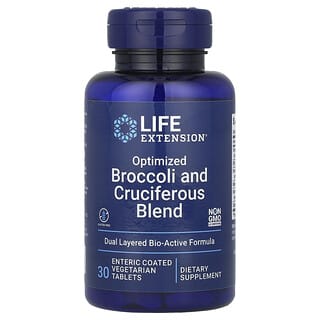 Life Extension, Optimized Broccoli and Cruciferous Blend, optimierte Brokkoli- und Kreuzblütlermischung, 30 magensaftresistente vegetarische Tabletten