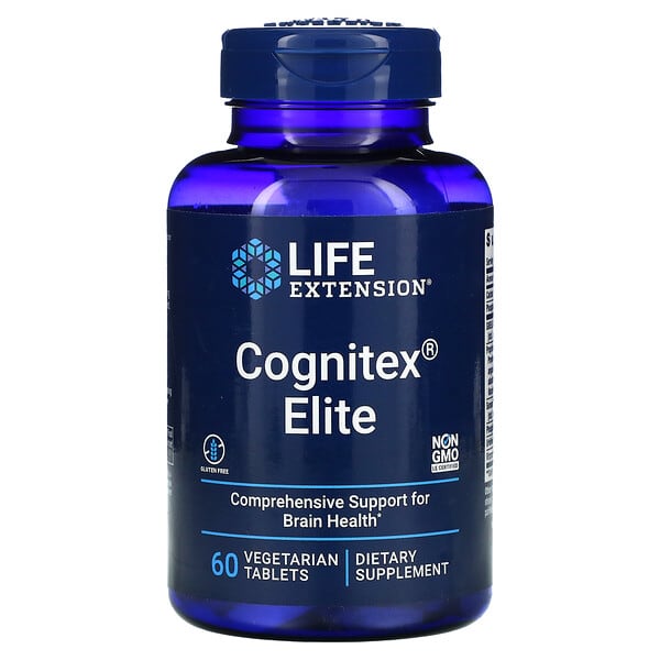 Life Extension‏, Cognitex Elite, ‏60 טבליות צמחיות