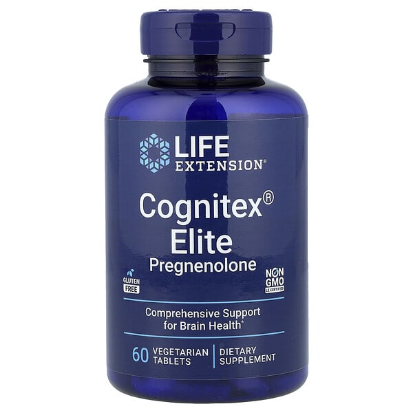 Life Extension, Cognitex 엘리트 프레그네놀론, 베지 정제 60정