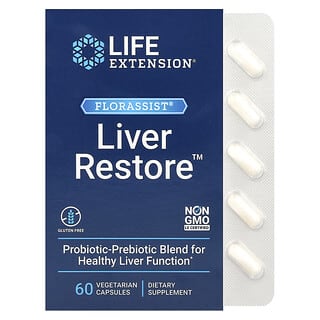 Life Extension, Florassist（フローアシスト）Liver Restore（リバーリストア）、カプセル60粒