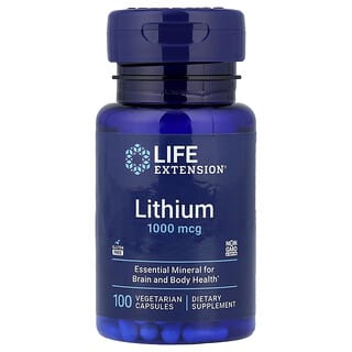 Life Extension, Lithium, 1,000 mcg, 100 Vegetarian Capsules