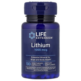 Life Extension, Lithium, 1,000 mcg, 100 Vegetarian Capsules
