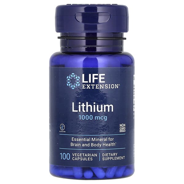 Life Extension, Lithium, 1,000 mcg, 100 Vegetarian Capsules