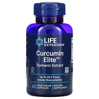 Life Extension, Curcumin Elite, екстракт куркуми, 60 вегетаріанських капсул