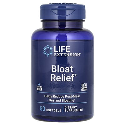 Life Extension, Bloating Relief, 60 Softgels
